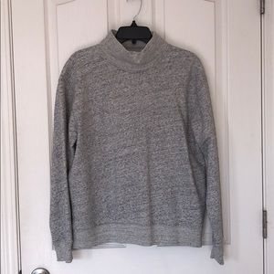 NWT A&F light gray turtle neck sweatshirt sz L